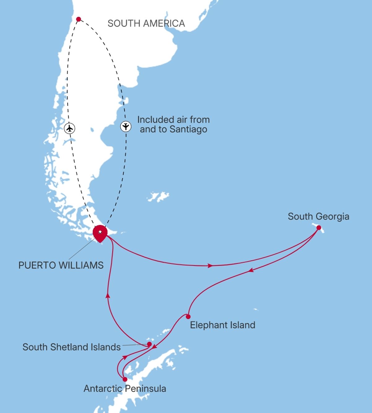 Mapa do itinerário