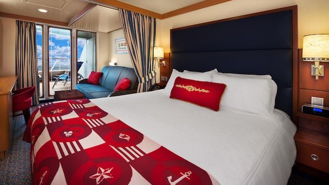 Cabine Deluxe com Vista Parcial para o Mar e Varanda