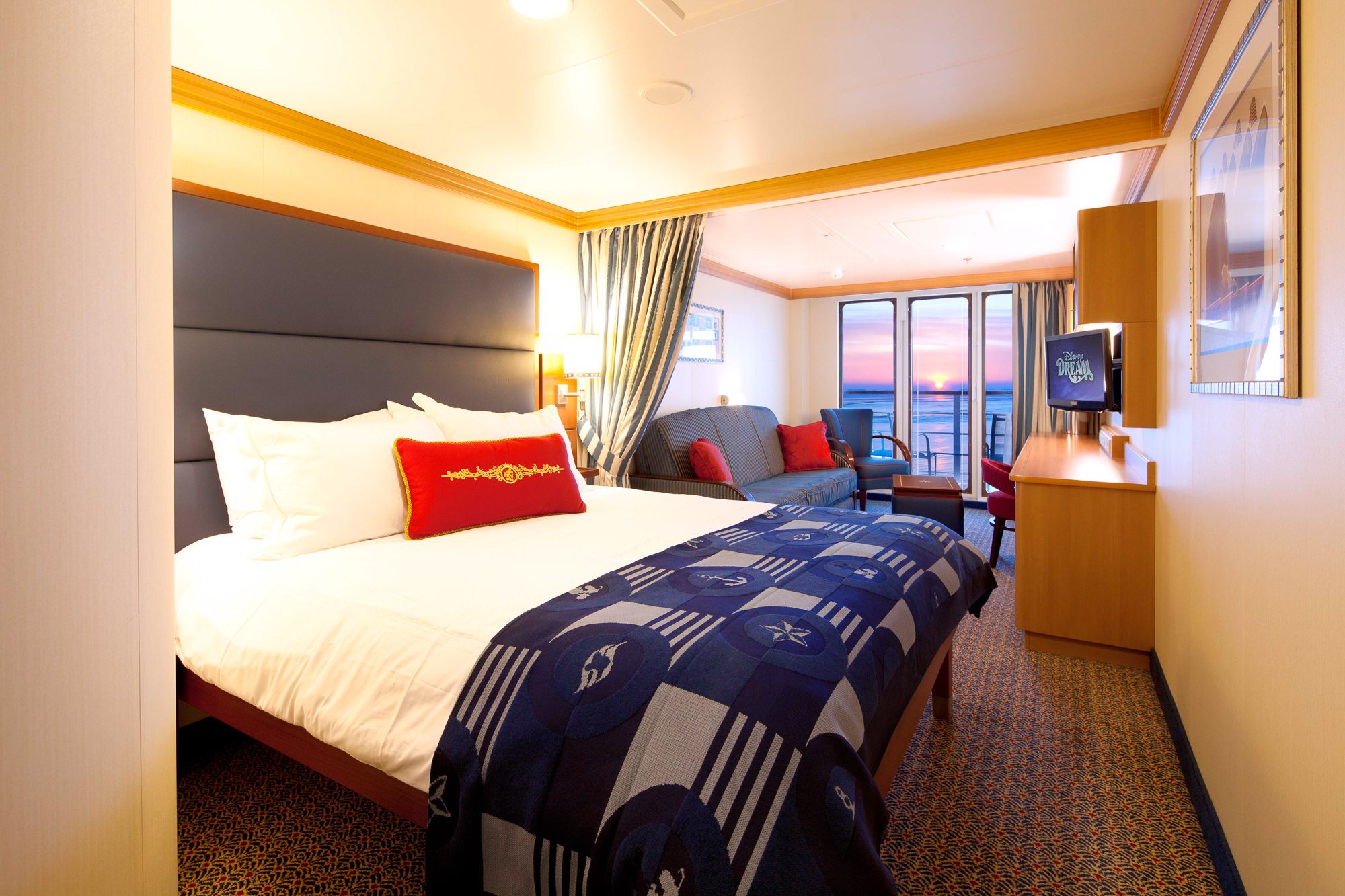 Cabine Deluxe para Famílias com Vista para o Mar e Varanda