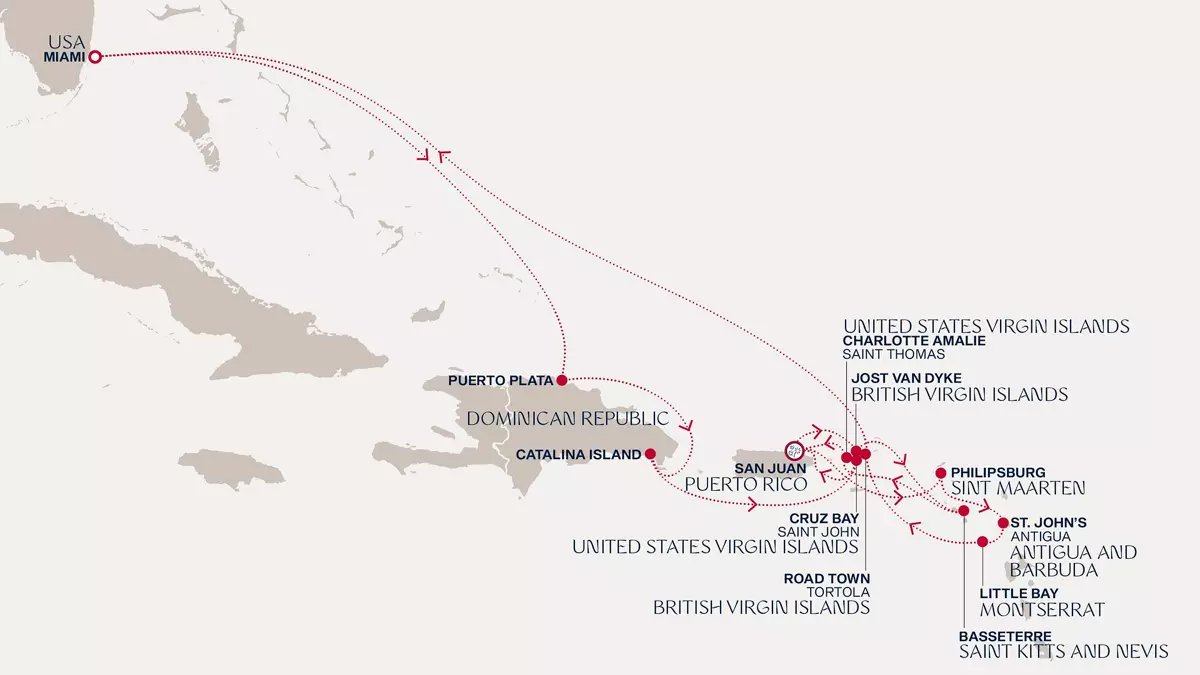 Mapa do itinerário