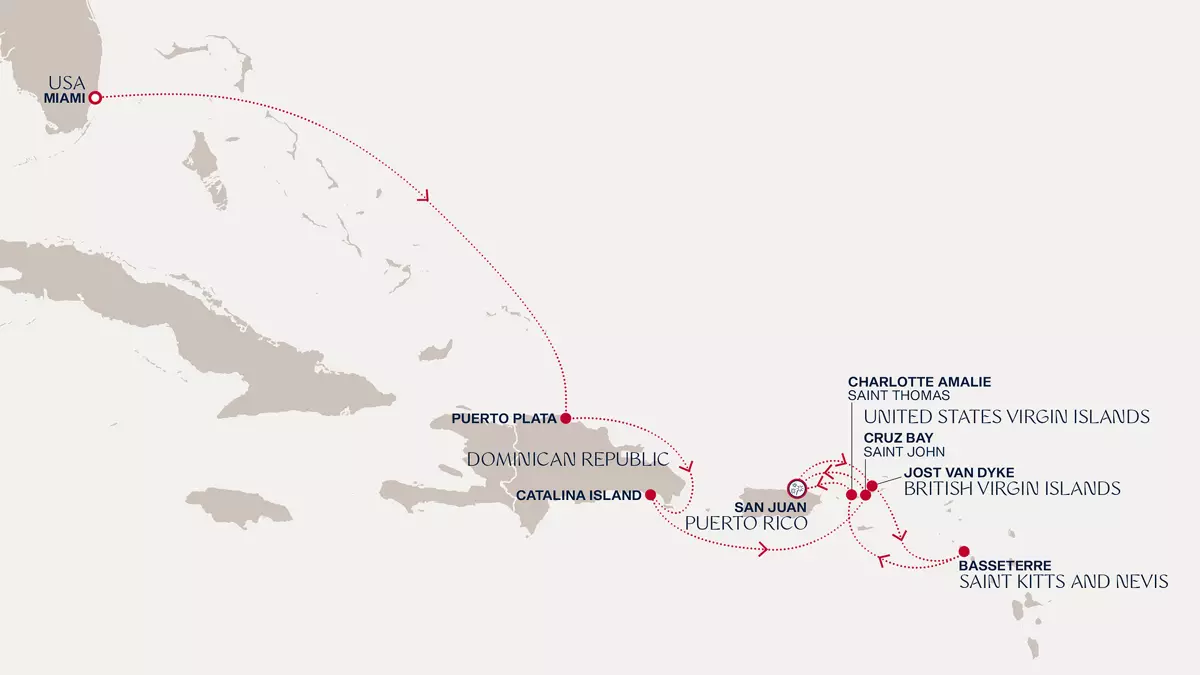 Mapa do itinerário