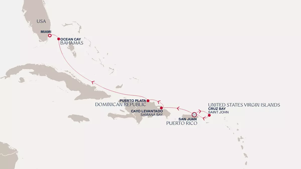 Mapa do itinerário